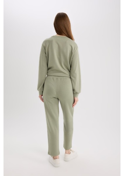 Regular Fit Esnek Belli Cepli Basic Düz Pantolon E1954AX25SP