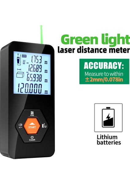 Dijital Lazer Ölçüm Bandı 50/70/100/120M Lazer Mesafe Ölçer Doğru Mesafe Ölçer Yapı Lazer Mesafe Ölçer (Yurt Dışından)
