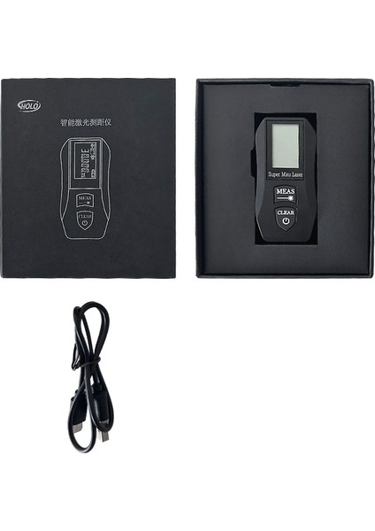 Pracmanu 30M Mini Lazer Mesafe Ölçer Yüksek Hassasiyetli Dijital Lazer Mesafe Ölçer USB Şarjlı Inşaat Aracı (Yurt Dışından)