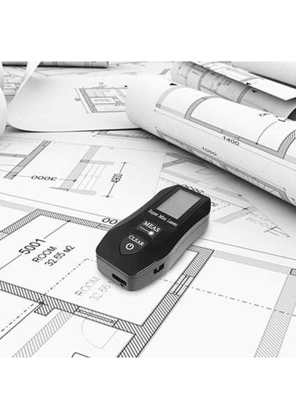 Pracmanu 30M Mini Lazer Mesafe Ölçer Yüksek Hassasiyetli Dijital Lazer Mesafe Ölçer USB Şarjlı Inşaat Aracı (Yurt Dışından)