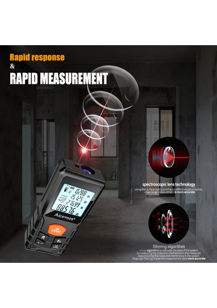 Aicevoos Dijital Lazer Mesafe Ölçer 50M 70M 100M 120M Lazer Mesafe Ölçer Trena Lazer Ölçüm Bandı Rulet Mesafe Ölçer (Yurt Dışından) fırsatları