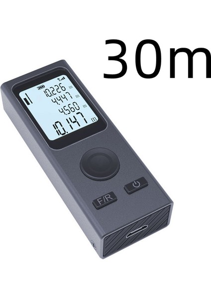 Lazer Mesafe Ölçer 25M 30M 40M 50M 60M Lazer Mesafe Ölçer USB Şarjlı Çok Fonksiyonlu Trena Lazer Mesafe Ölçer Ölçüm Aleti (Yurt Dışından)