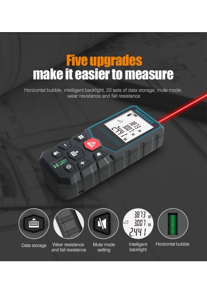 Mileseey X5 X6 S6 Yeni Model Lazer Mesafe Ölçer Alet Mesafe Ölçer Yüksek Hassasiyetli Alet Ev Dekorasyon Kitleri Için (Yurt Dışından) modelleri
