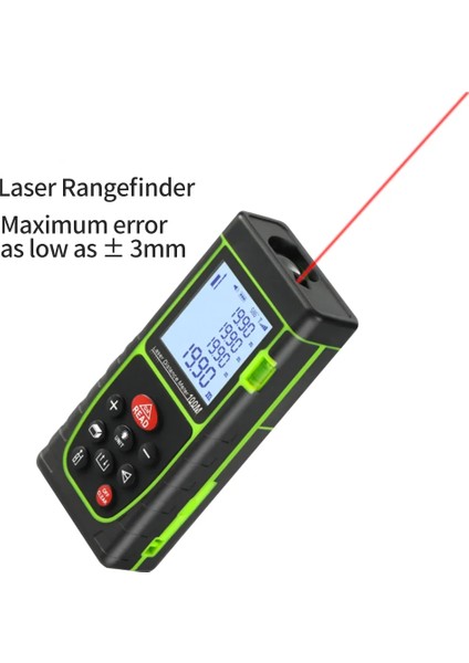 Lazer Mesafe Ölçer 40M 60M 80M 100M Mesafe Ölçer Bant Mesafe Ölçer Yapı Ölçüm Cihazı Cetvel Test Aracı (Yurt Dışından)