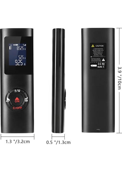JQ40 Minyatür Lazer Mesafe Ölçer Dijital El Tipi Küçük Lazer Mesafe Ölçer Taşınabilir Mesafe Ölçer 40M 60M Lazer Mesafe Ölçer (Yurt Dışından)