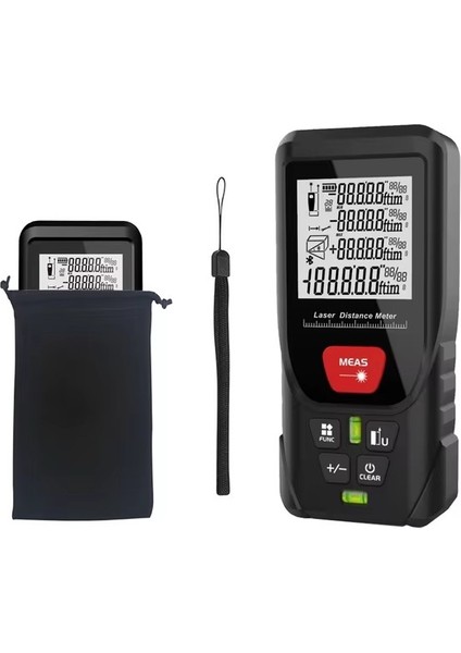 50M Yüksek Hassasiyetli Lazer Mesafe Ölçer Inşaat Araçları Lazer Mesafesi (Yurt Dışından)