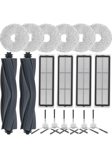 X10+ Elektrikli Süpürge Ana Yan Fırça Hepa Filtreler Paspas Bezi (Yurt Dışından)