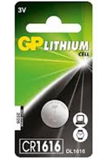 CR1616-U1 3V Lityum Düğme Pil Tekli Paket