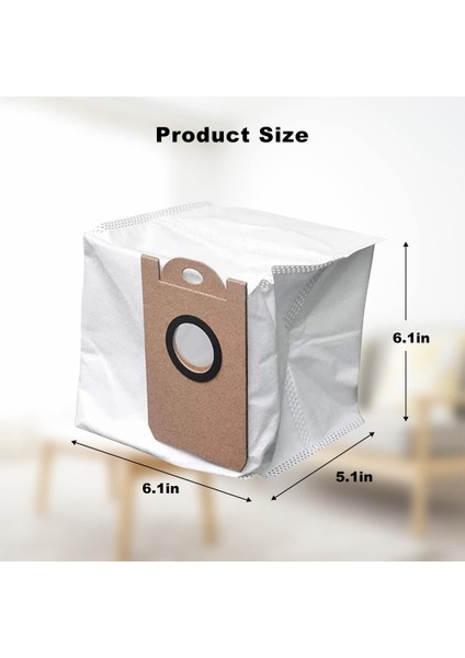 M7 Pro Için 16 Adet Toz Torbası Üç Katmanlı Büyük Kapasiteli 2.5l (Yurt Dışından)