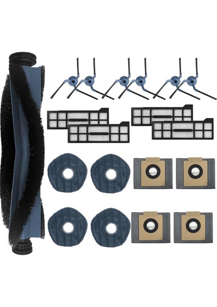 X10 Pro Ana Yan Fırça Hepa Filtreler Paspas Bezi Toz Torbaları (Yurt Dışından) fiyatları