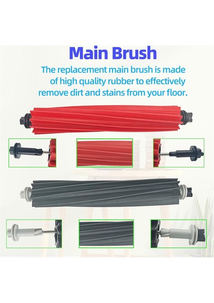 Q5 Pro Ana Yan Fırça Hepa Filtre Paspas Bezi Toz Torbaları (Yurt Dışından) fırsatları