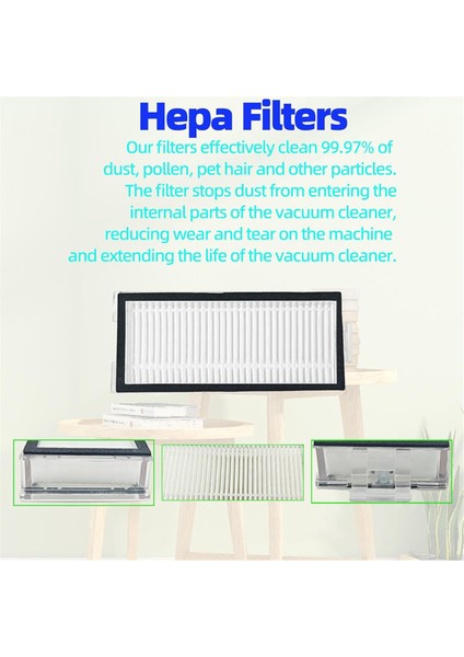 Q5 Pro Ana Yan Fırça Hepa Filtre Paspas Bezi Toz Torbaları (Yurt Dışından) indirimleri