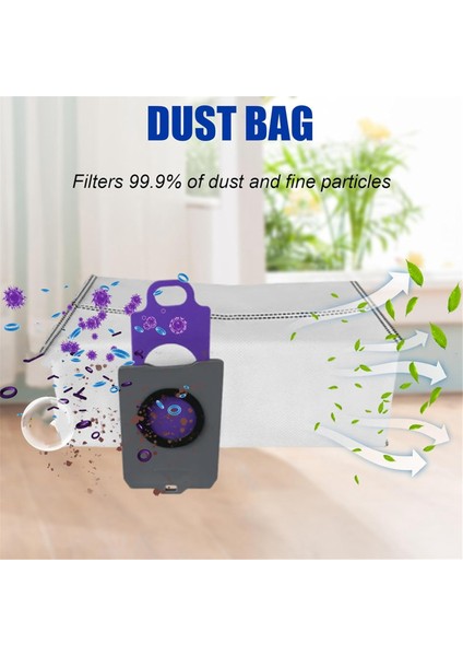 Freo Z Ultra Süper Elektrikli Süpürge Aksesuarı Için 8 Adet Toz Torbası (Yurt Dışından)