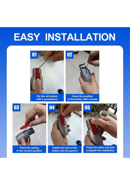 V7 V8 V10 V11 V15 Elektrikli Süpürge Için Tetik Anahtarı Düğmesi (Yurt Dışından)
