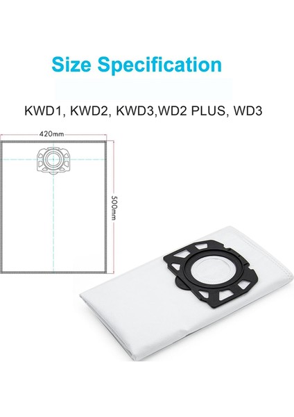 Kfı 357 KFI357 Ka 40 Için Uygun Elektrikli Süpürge Torbası Filtresi (Yurt Dışından)