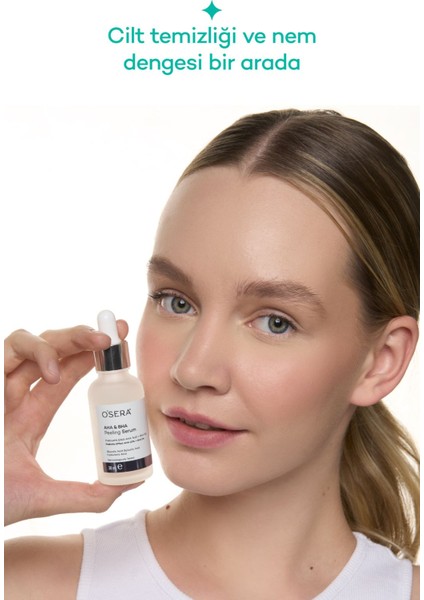Aha & Bha Prebiyotik Etkili Peeling Cilt Serumu 30 ml (Aha 10% + Bha 2%)