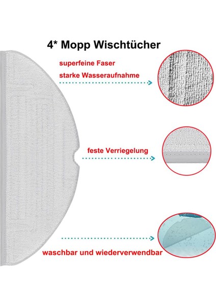S8 S8+ S8 Pro Uıtra Robot Süpürge Için Aksesuar Kiti (Yurt Dışından) indirimleri