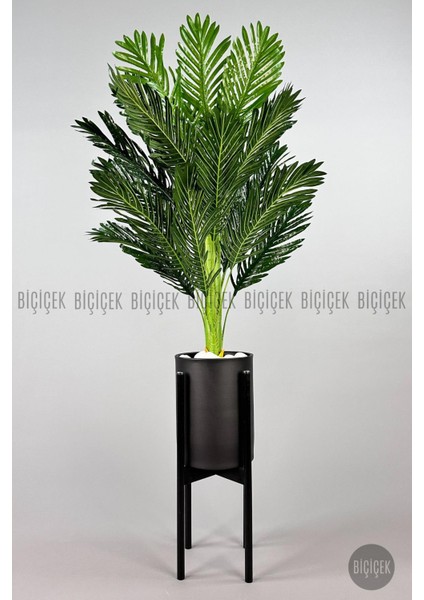 150 cm Areka Ağacı Ayaklı Metal Saksıda