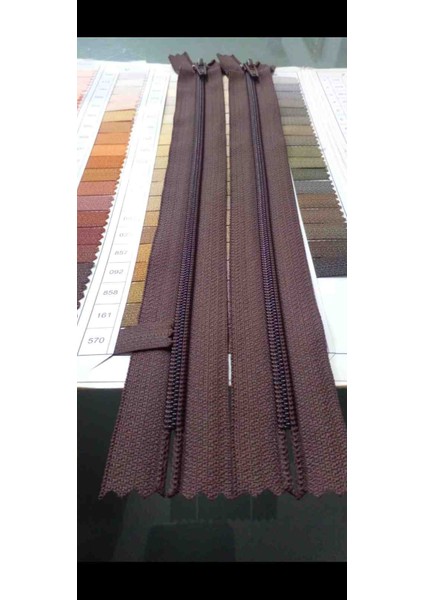 5 No Plastik Diş 30 cm 2 Ad Kahverengi Fermuar Ykk Fermuar modelleri