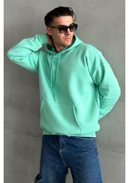 Erkek Kapüşonlu Oversize Sweatshirt