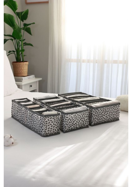 3'lü set dolap çekmece ıçi akordiyon tipi katlanır çamaşır düzenleyici organizer