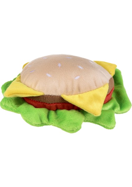 Peluş Hamburger Kedi & Köpek Oyuncağı