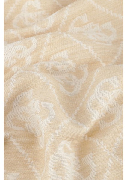 Orlina Jakarlı Yün Karışımlı 190 x 86 cm Şal AW5275WOL03 Bayan Şal AW5275 WOL03 Dvl fiyatları