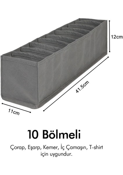 3'lü set dolap çekmece ıçi akordiyon tipi katlanır çamaşır düzenleyici organizer fırsatları