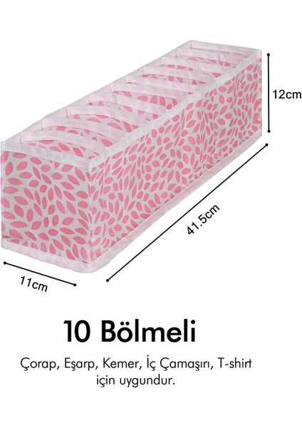 3'lü set dolap çekmece ıçi akordiyon tipi katlanır çamaşır düzenleyici organizer indirimleri
