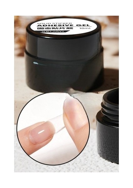 3D Nail Art Tasarım Jeli Takma Tırnak ve Charm Yapıştırıcısı Uv Işıkla Kullanılır Katı Formda 10 ml