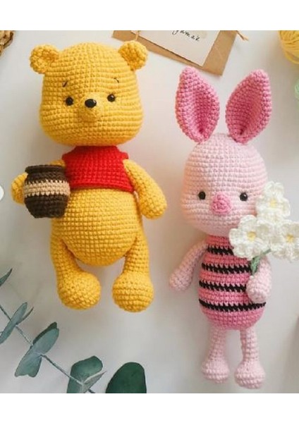 Winnie The Poohoyuncak Seti (Winnie+ Piglet+ Igor (Eeyore)+ Tiger) 20CM