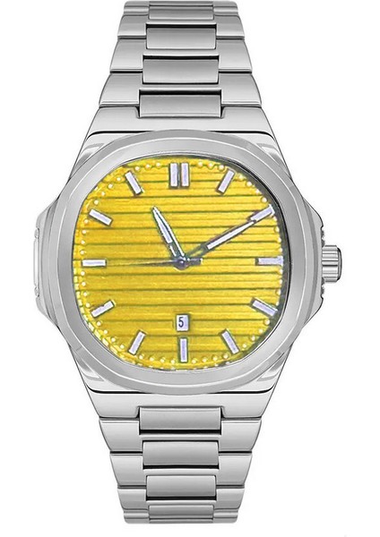 Patek Model Geometrik Tasarım Lüks Erkek Kol Saati