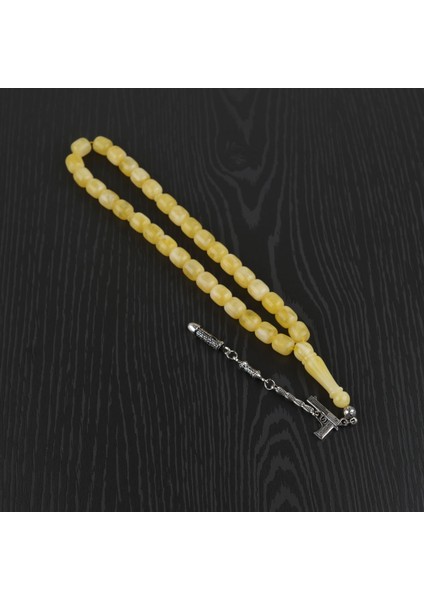 Beyrut Damla Alpaka Püskül Fıçı Kesim 10 x 11 mm Tesbih