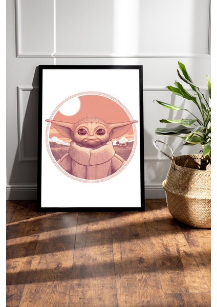 Star Wars Yoda Çerçeveli Tablo - Uzay Savaşları Fim Posteri Tablo fiyatları