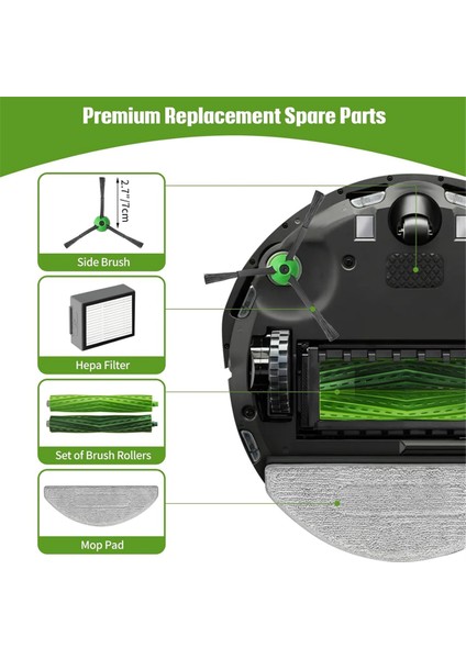 Aksesuarlar Ana Yan Fırçalar Hepa Filtre Paspas Bezi Toz Torbaları (Yurt Dışından) modelleri