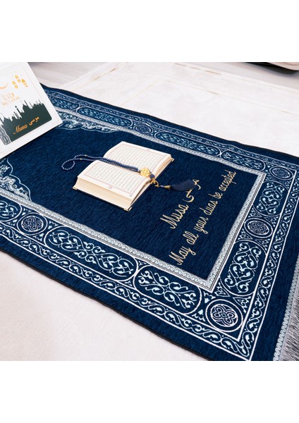 Kişiselleştirilmiş Isme Özel Seccade, Kuran, Tesbih, Hediye Seti, Ramazan Hediyelik