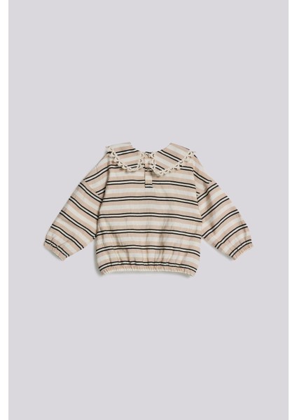 Bg Store Kız Bebek Çizgili Bluz