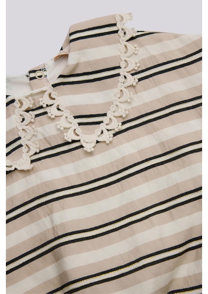 Bg Store Kız Bebek Çizgili Bluz