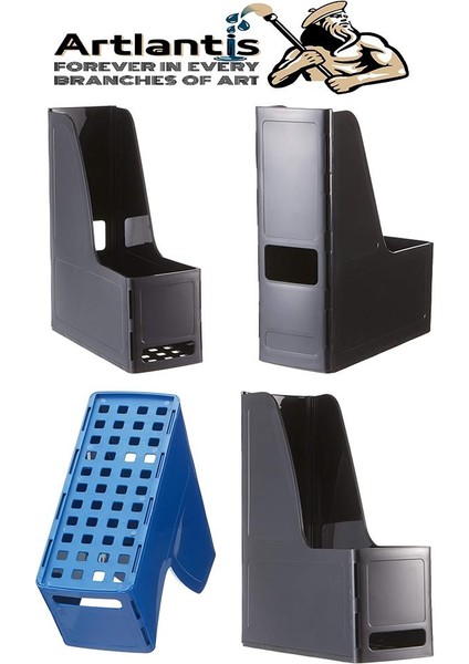 Gri Magazinlik Demonte Plastik 2 Adet Plastik Kutu Klasörü Magazinlik A4 Dosya ve Masa Düzenleyici Sınıf Ev Ofis modelleri