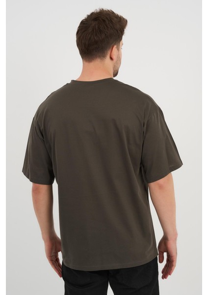 V Yaka Oversize T-Shirt (E24-742A) fırsatları
