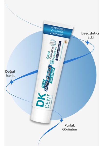 DKDENT Klasik Florürsüz Doğal Diş Macunu 75 ml fiyatları