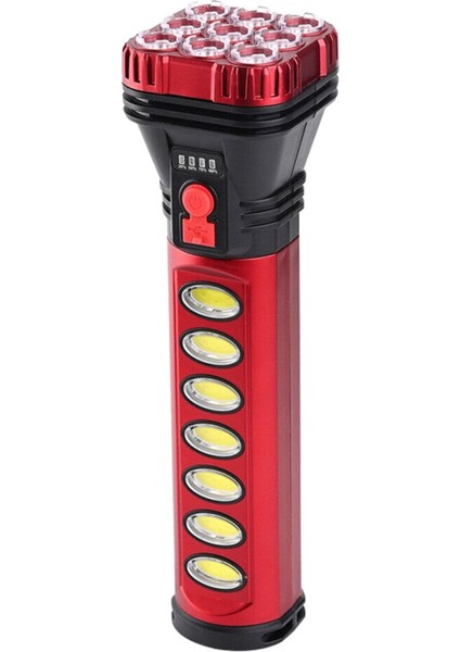 HB-707-2 9 4 Ledli Solar Şarjlı El Feneri