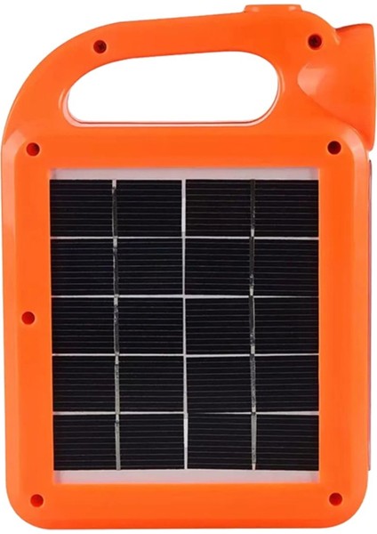 Hb-6399a Cob Ledli Solarlı 3 Kademeli Usb Çıkışlı Şarjlı Işıldak Fener (1 Adet Ampulü Unutma)