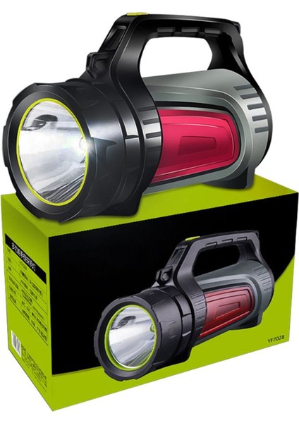 Powermaster JS-881A Şarjlı Ledli Uzun Menzilli Kamp Tipi Çok Fonksiyonlu Işıldak Fener