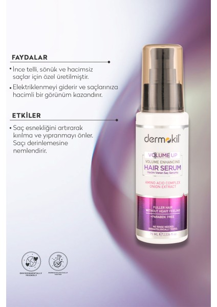 Hacimlendirici Saç Serumu 75 ml fırsatları