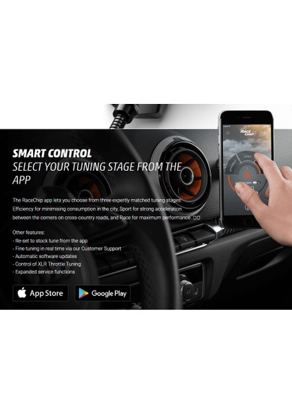 Racechip Volkswagen Golf 8 Gti 2.0 Tsı 245 Ps 370 Nm için Race Chip Gts5 Black App Uygulama Kontrollü Profesyonel Chip Tuning Kit ile +55 Ps, +50 Nm Tork Artışı fiyatları