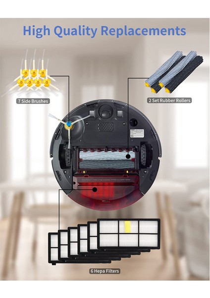 Irobot Roomba 800 900 Serisi Için, Kauçuk Fırça, Filtre, Yan Fırça (Yurt Dışından)