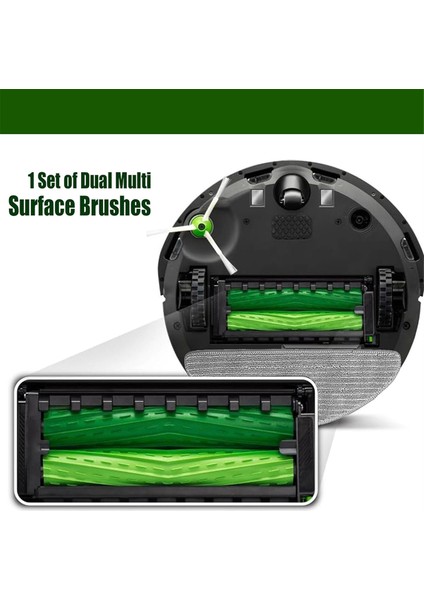 Irobot Roomba Combo J5 Plus/ J557020 Silindir Yan Fırça Filtre Bezi Için (Yurt Dışından)