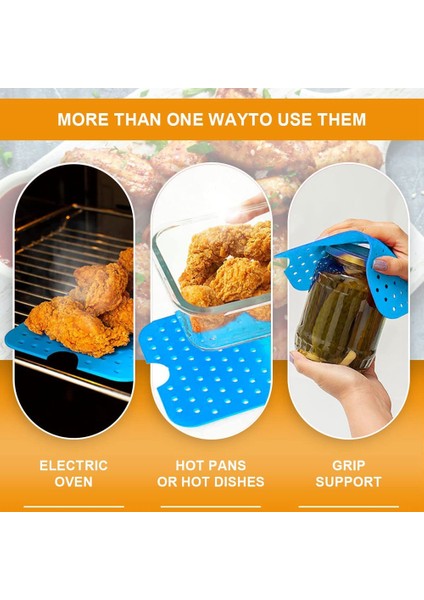 Silikon Tencere 7 Adet Ninja Dual Air Fryer Aksesuarları, (Mavi) (Yurt Dışından) modelleri