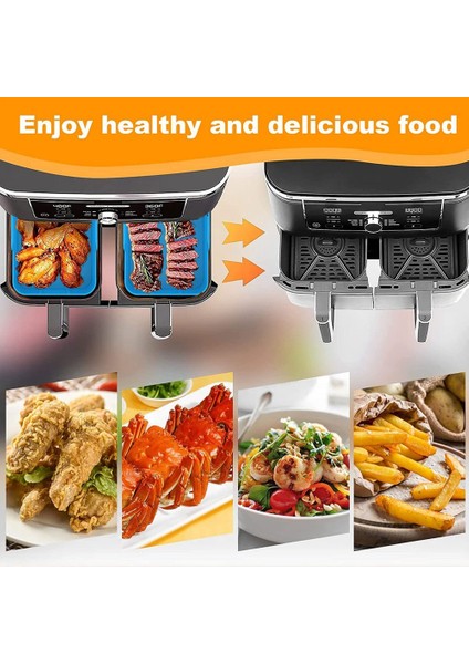 Silikon Tencere 7 Adet Ninja Dual Air Fryer Aksesuarları, (Mavi) (Yurt Dışından) fırsatları